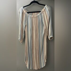 AG Adriano Goldschmied half sleeve cinched sleeved dress size small